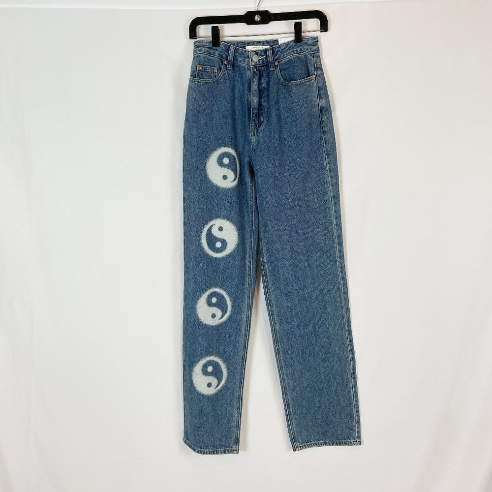 PacSun Jeans 90's Boyfriend Yin & Yang 25